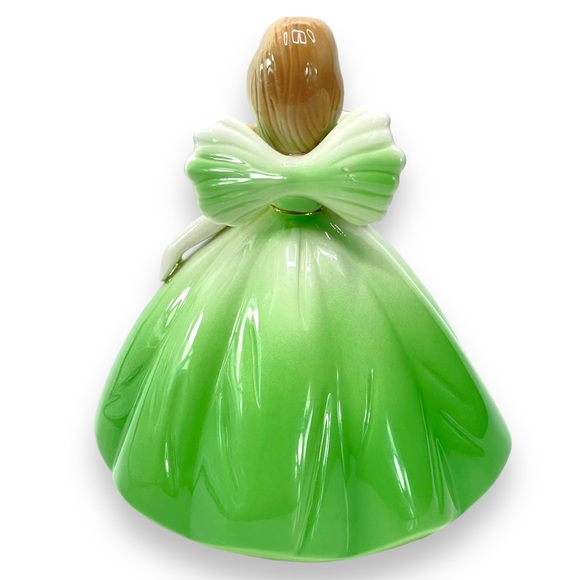 Josef Originals Vintage 18th Birthday Angel Girl Figurine in Green Dress & Wings - Picture 6 of 11
